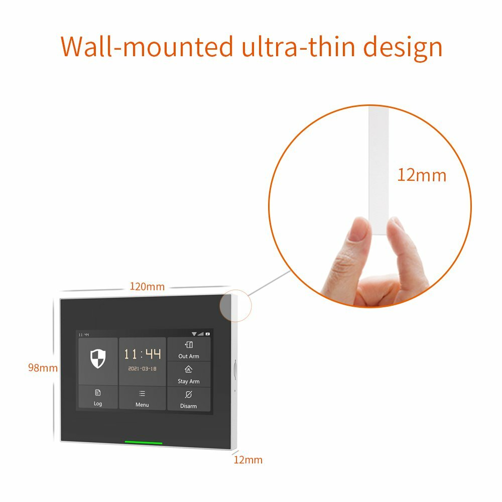 Wireless Wifi Smart Home Security Burglar Alarm System Kits Compatible with Alexa Support IOS & Android APP