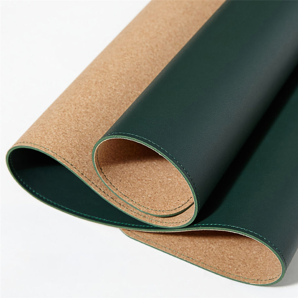 90*43cm Cork Double-sided Use Mouse Pad Rollable PU Leather Anti-scratch Desk Mat Gaming Keyboard Pad for Home Office