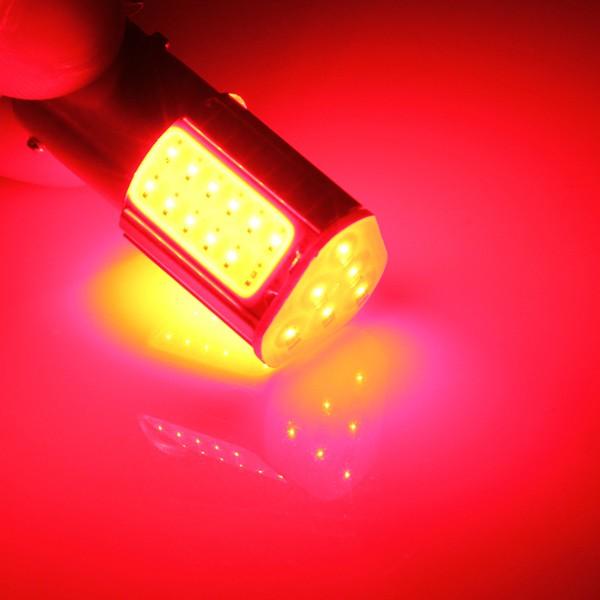 12V Red Four COB LED Brake Turn Signal Rear Light Car Bulb Lamp