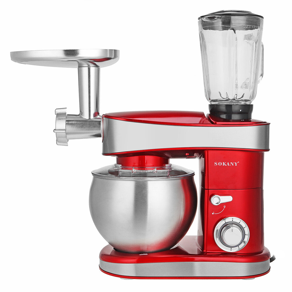 3 in 1 Stand Food Grinder 220V-240V 50Hz 1200W Kitchen Machine Blender Juicer for Cream Meat Whisk Kneading