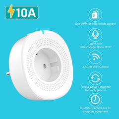Smart Socket 2.4GHz Wifi APP Remote Control 2 * USB Output Smart Socket Work with Alexa Google Home IFTTT