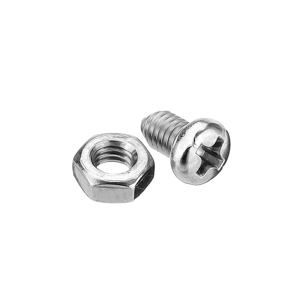M4BH2 136Pcs M4 Brass Hex Column Standoff Support Spacer Pillar For PCB Board Screw Nut Assortment Set