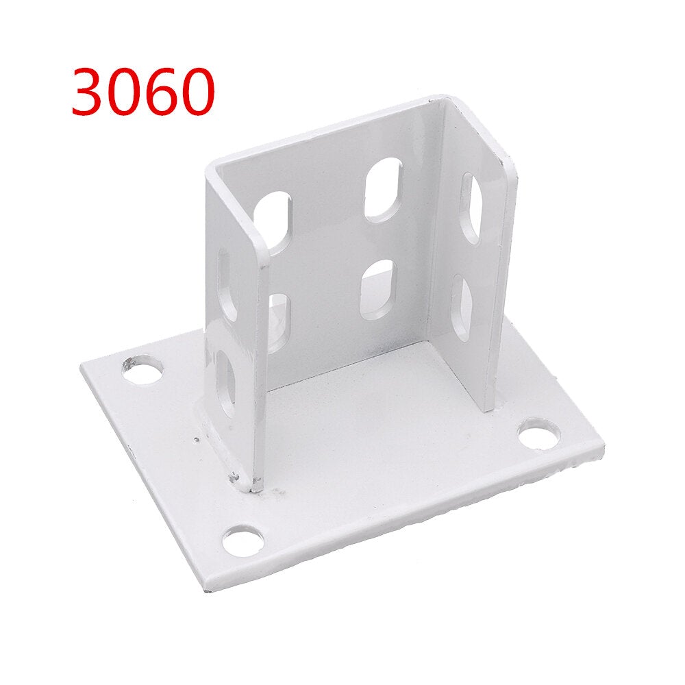 Aluminum Extrusions Square Foot Connector Cup Ground Fence Guardrail Base Accessories