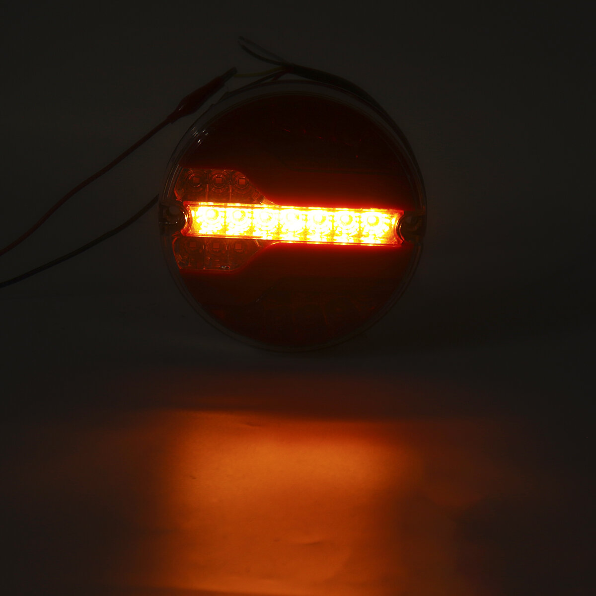 24V LED Hamburger Rear Neon Tail Lights For Truck Lorry Van Caravan Bus Camper