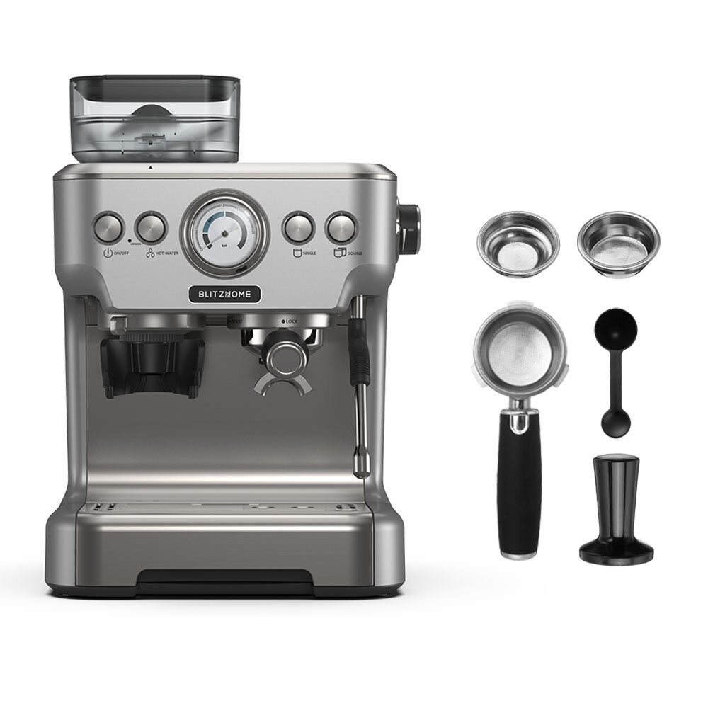 1620W 20Bar Professional Espresso Machine Coffee Maker PID Smart Temperature Control Conical Burr Grinder