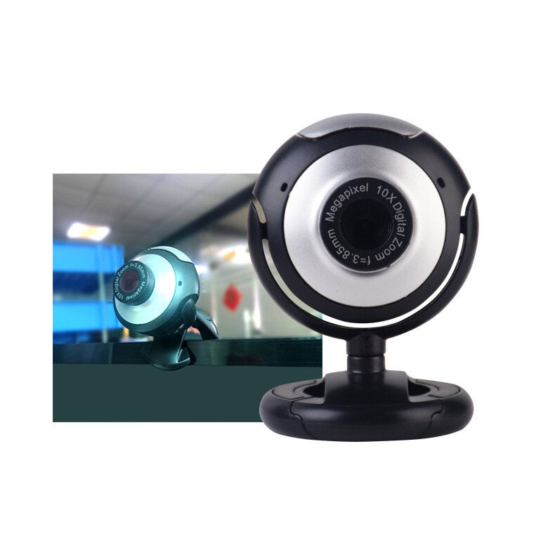 480P 30W pixel HD Free Drive 360 Rotation USB Webcam Manual Focus Conference Live Computer Camera Built-in Noise Reduction Microphone for PC Laptop