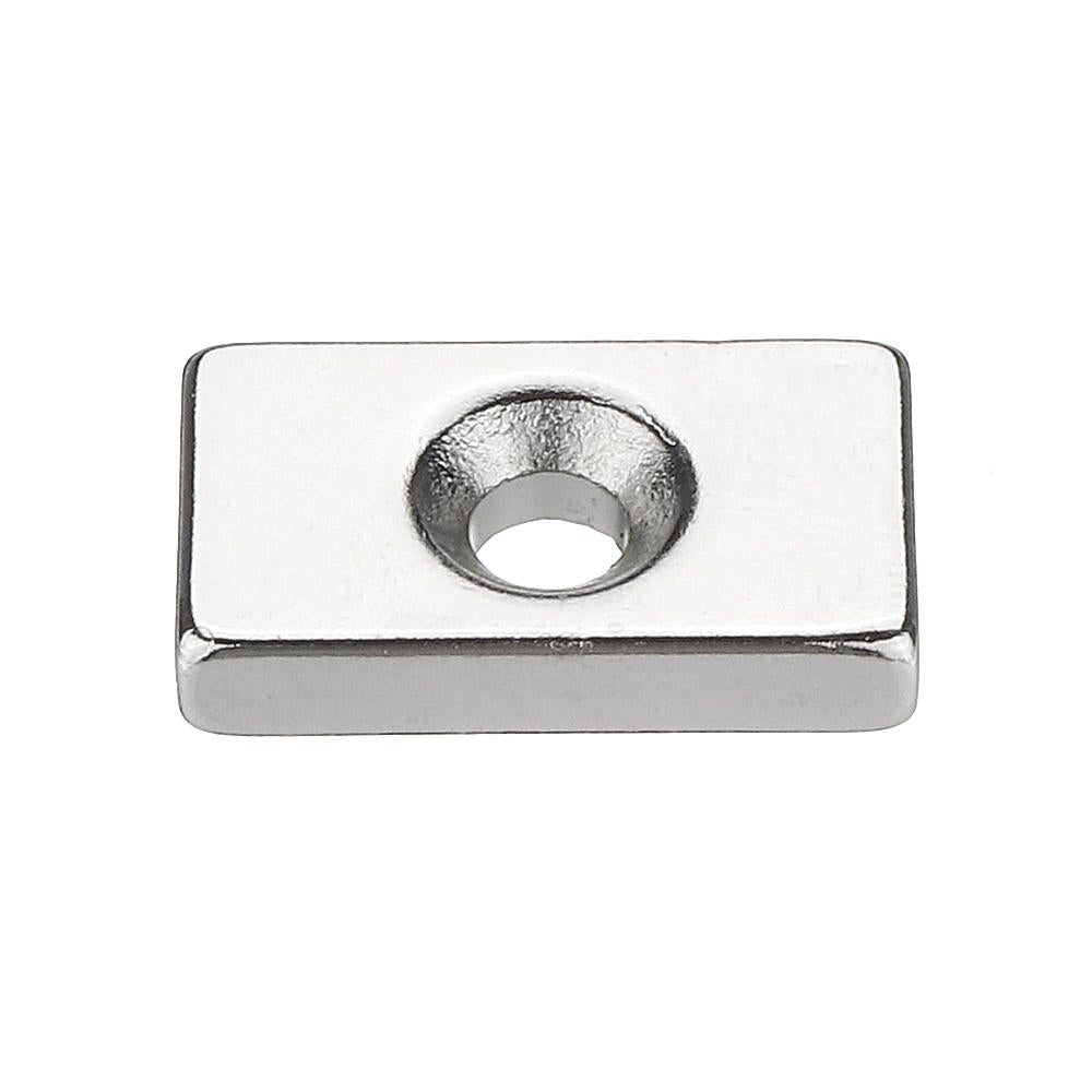 10pcs N50 25x15x5mm Block Magnets 4mm Hole Rare Earth Neodymium Magnet