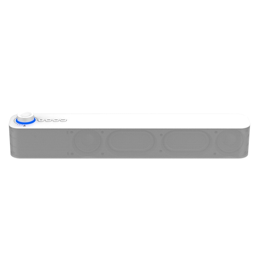 Bluetooth Wireless Game Speaker Soundbar USB 3D Stereo Subwoofer AUX FM Home Clock Indoor Sound Bar Computer Loudspeaker