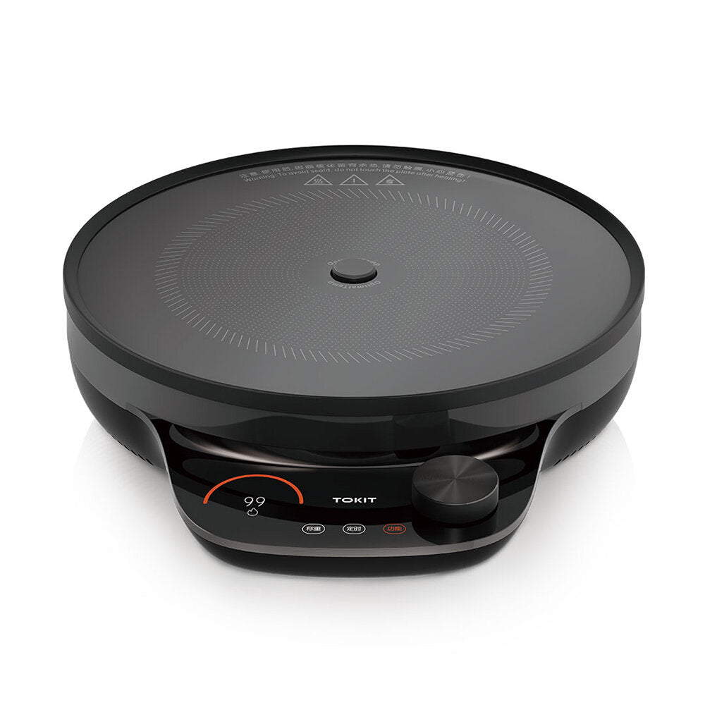 Smart Induction Cooker 2100W OLED Display 99 Gear Heat Weighing Cooker Kitchen Appliances Work With APP
