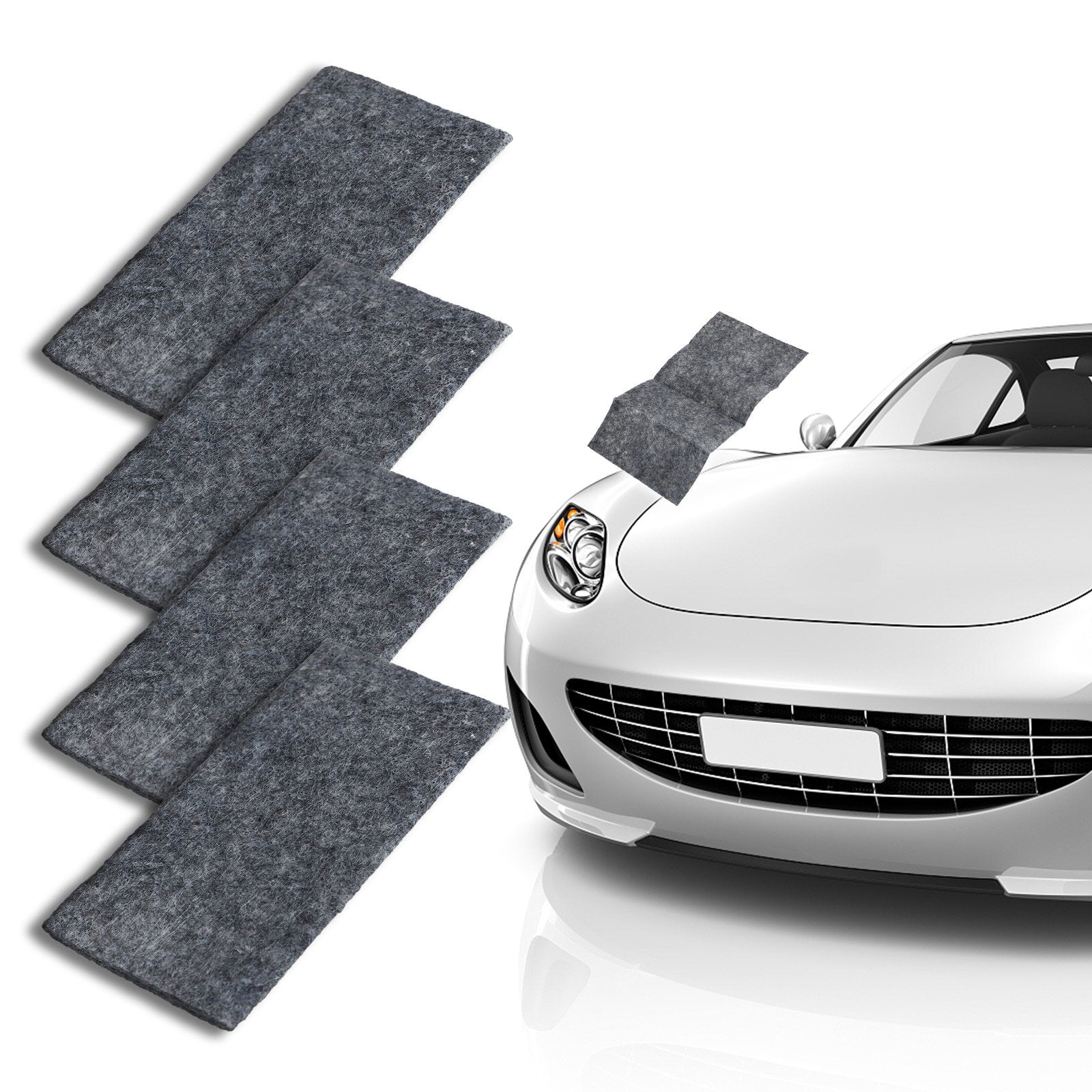 4pcs Magic Car Scratch Remover Cloth
