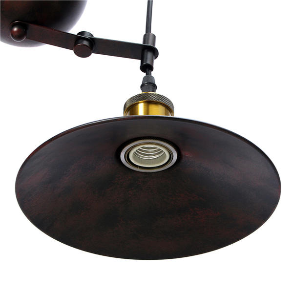 Vintage Industrial Retro Hanging Ceiling Light 2 Chandeliers Pendant Stretch Lamp AC110-240V