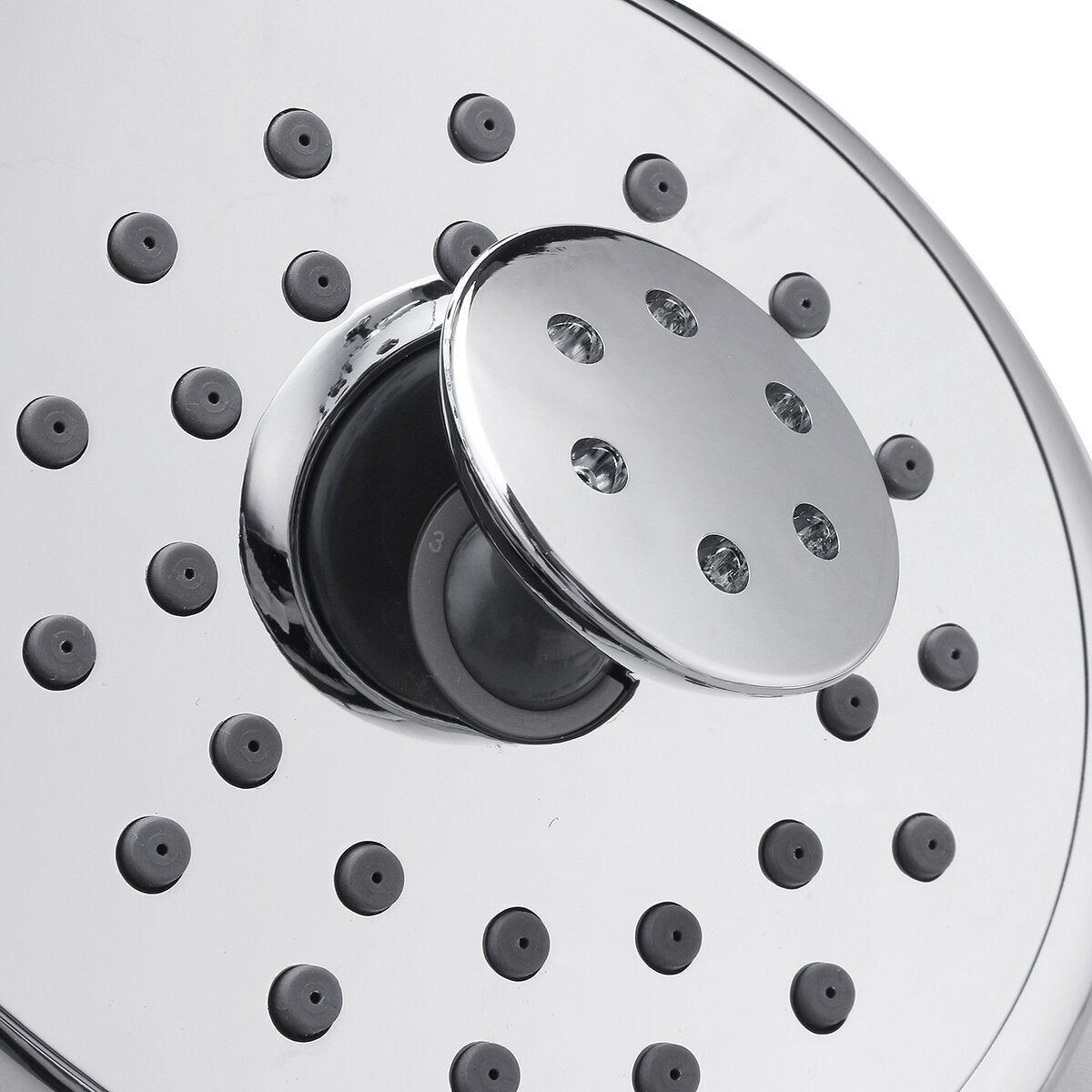 106 Nozzles Angle Adjustable Waterfall Rainfall Shower Heads Chrome Plated Trident Shape Head