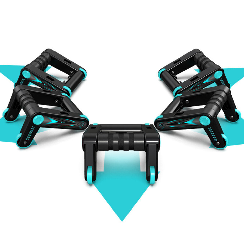 AB Roller 4 Wheel Folding Abdominal Muscle Exercise Gym Roller Home Fitness Training Equipment