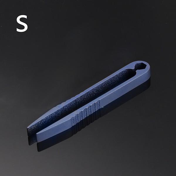 EDC TC4 Titanium Alloy Mini Blue Tweezers Portable Tool 44mm/82mm