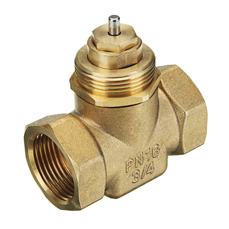 3/4" Motorized Electric Brass Globe Valves 2 Wire AC 220V Female Two Way Stop Valve