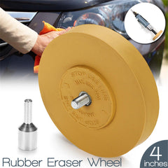 4 Inch Rubber Eraser Wheel Professional Pneumatic Tools Air Tire Buffer Glue for Electric Drill