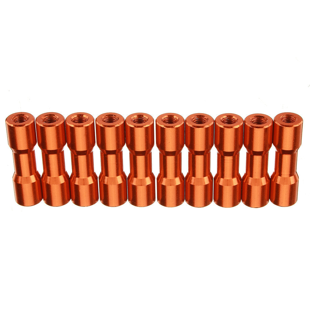 M3AS11 10Pcs M3 20mm Aluminum Alloy Standoff Spacer Round Column MultiColor Smooth Surface