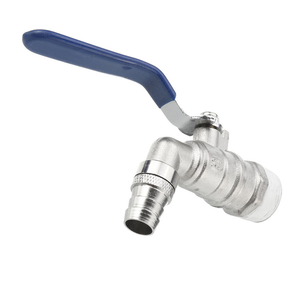 2'' Brass Tank Drain Adapter to 3/4'' Garden Tap Hose Barb Coupler Coarse Thread Outlet Connector Valve Fitting Parts for Home