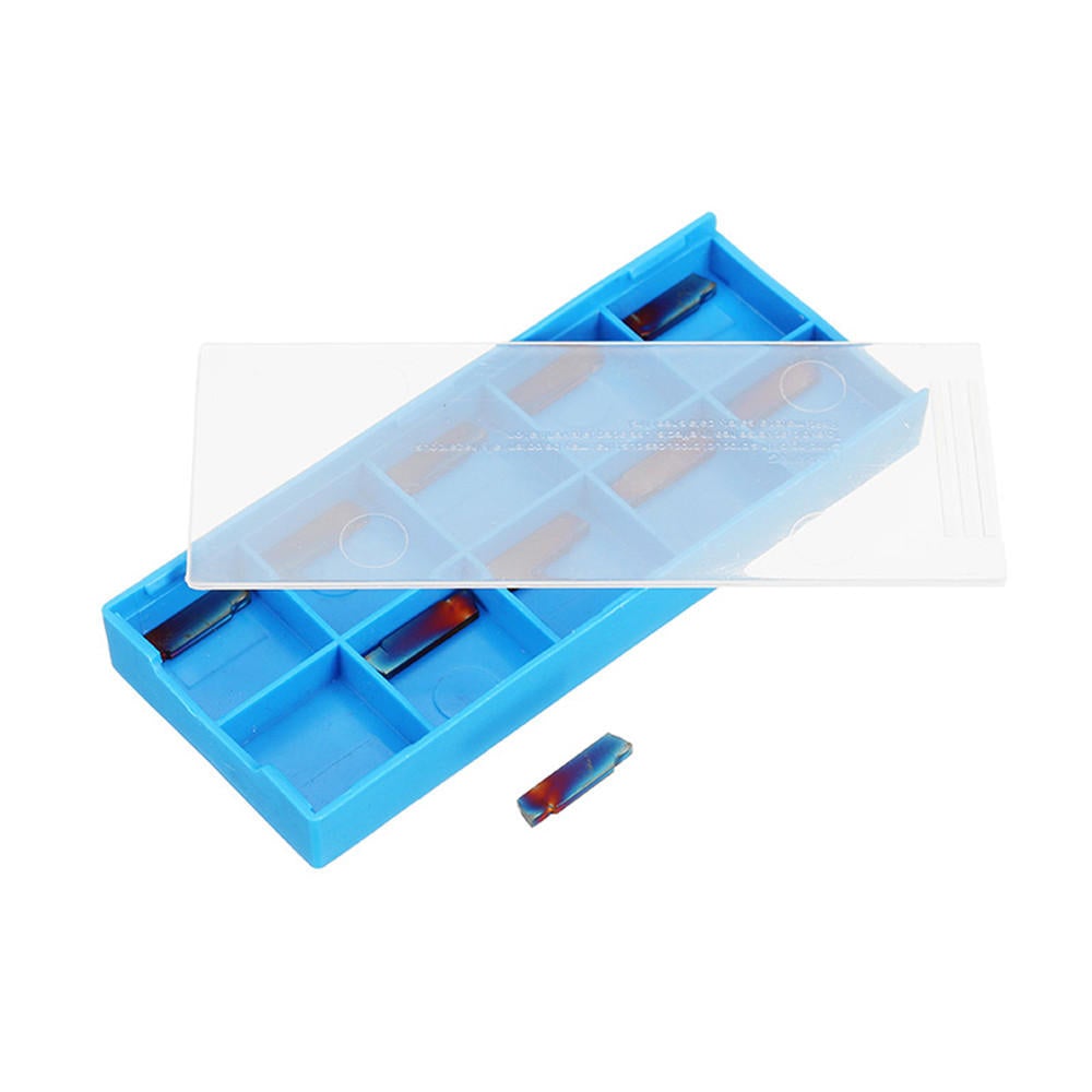 10pcs HRC45 Blue Nano MGMN200-G 2mm Carbide Insert for MGEHR/MGIVR Turning Tool Holder