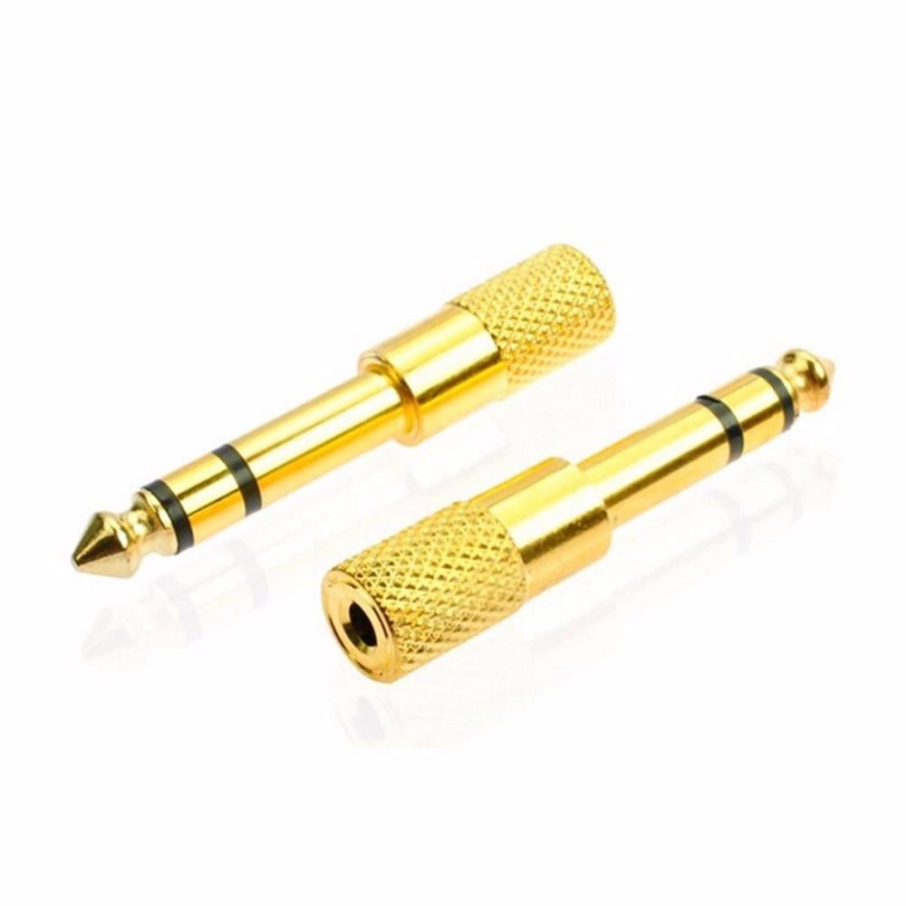 6.5mm Male to 3.5mm Female Audio Jack Adapter 6.5 3.5 Plug Converter Headset Microphone Guitar Recording Connector