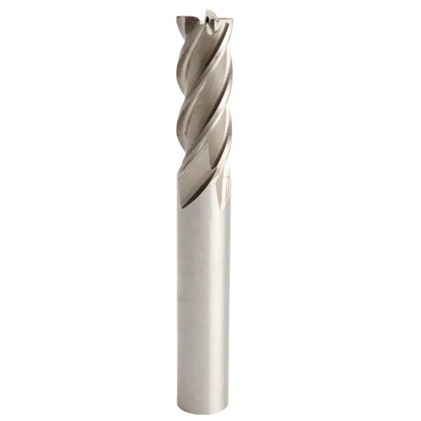 3/8 Inch Diameter HSS 4 Flute Straight End Mill Cutter High Speed Steel CNC Bit
