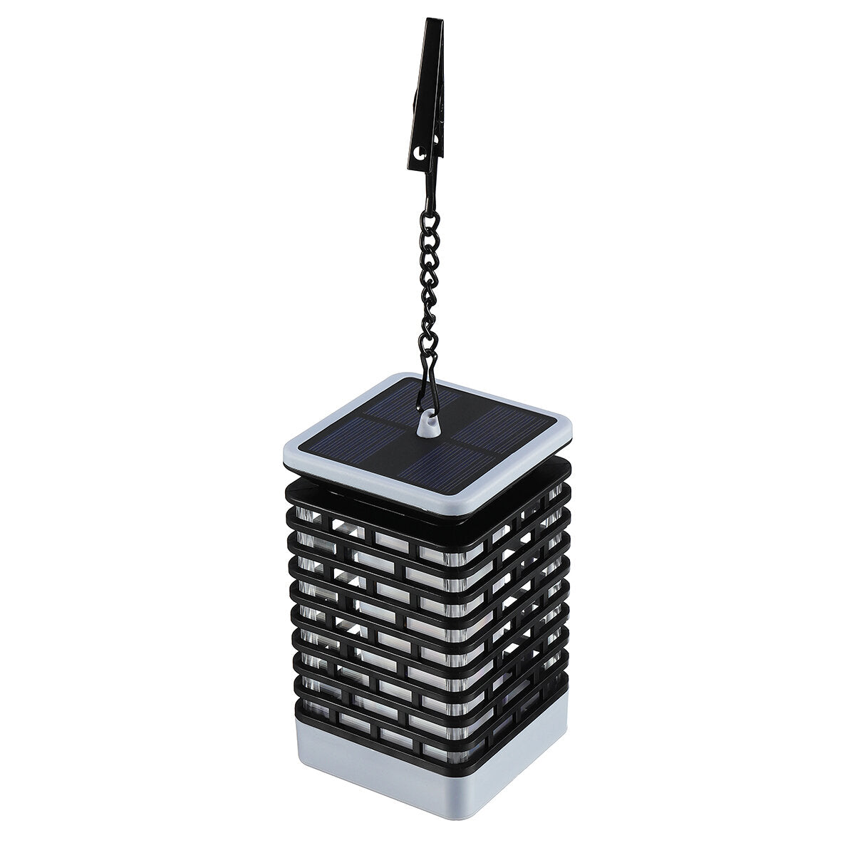 LED Solar Hanging Light Flickering Flame Lawn Garden Candle Lantern Lamp for Home Garden Decoration