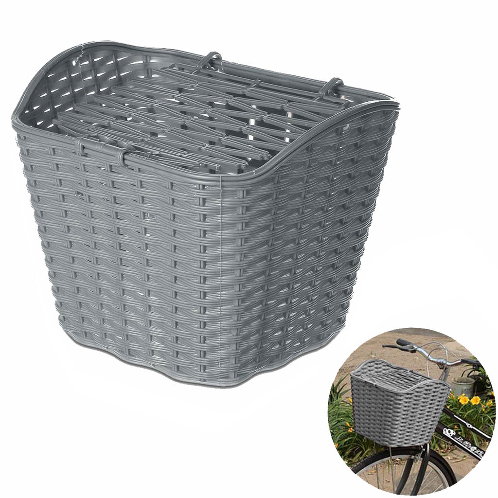 Bicycle Basket Plastic Shopping Wicker Storage Basket Folk Craftsmanship