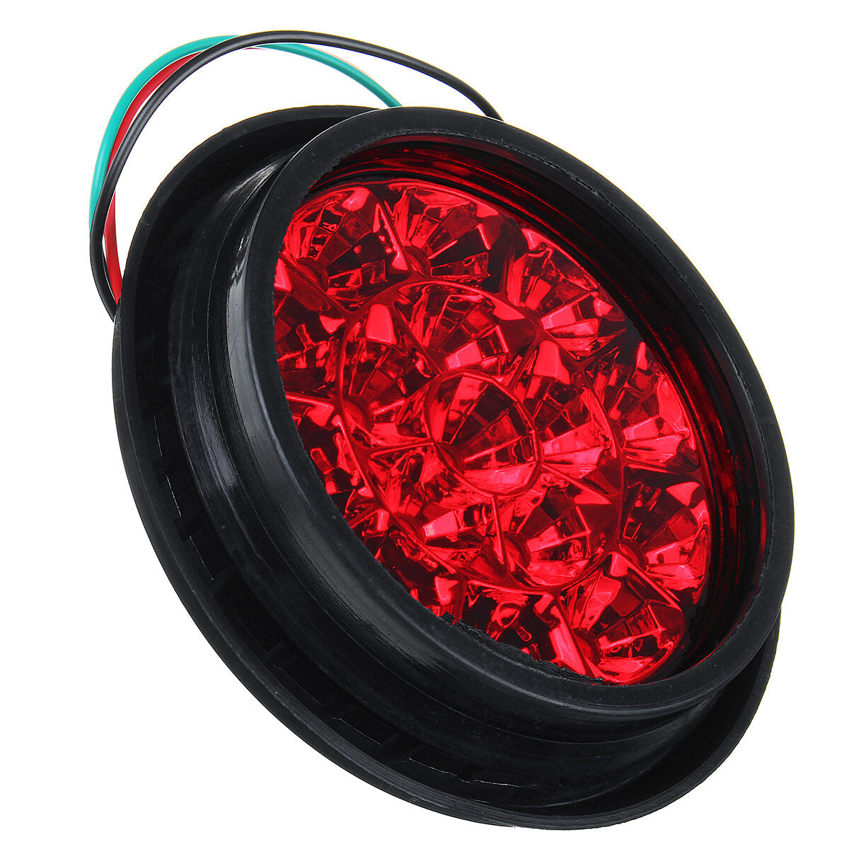 24V 16LEDs Car Turn Signal Light Brake Stop Tail Lamp Waterproof Round