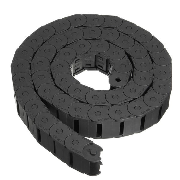 15mm x 20mm Plastic Cable Semi-closed Drag Chain Wire Carrier Length 1000mm