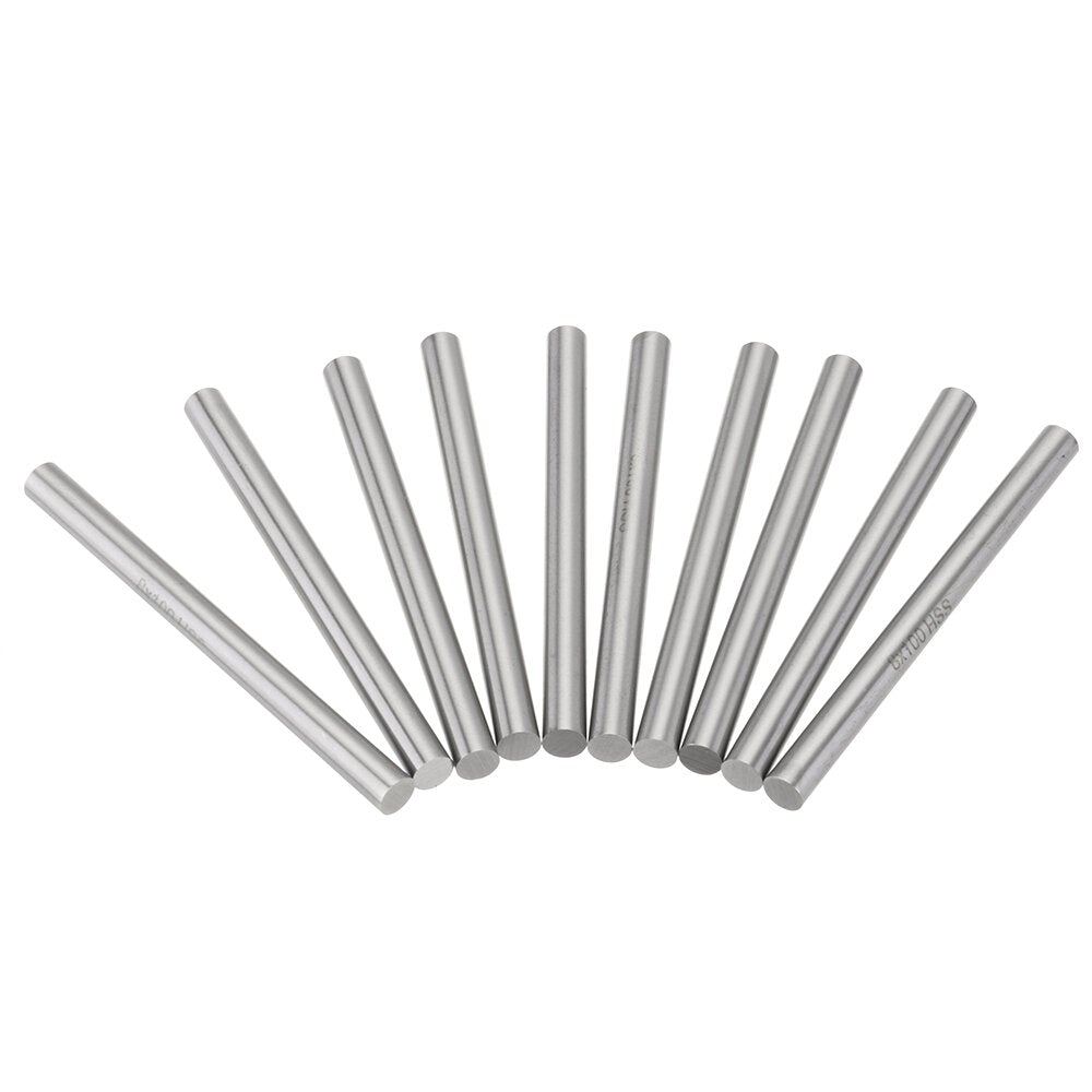 10pcs 100mm 4/6/8mm HSS Round Milling Engraving Bit Lathe Tools Turning Tool