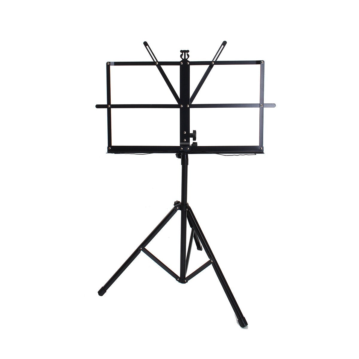 Adjustable Foldable Sheet Music Violin Stand Holder Tripod Base Metal with Carry Bag