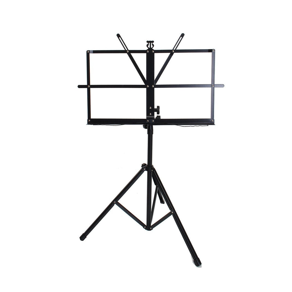 Adjustable Foldable Sheet Music Violin Stand Holder Tripod Base Metal with Carry Bag