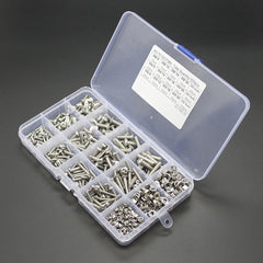 500PCS M3 M4 M5 304 Stainless Steel Hex Socket Head Cap Bolts Screw Nut Kit Set