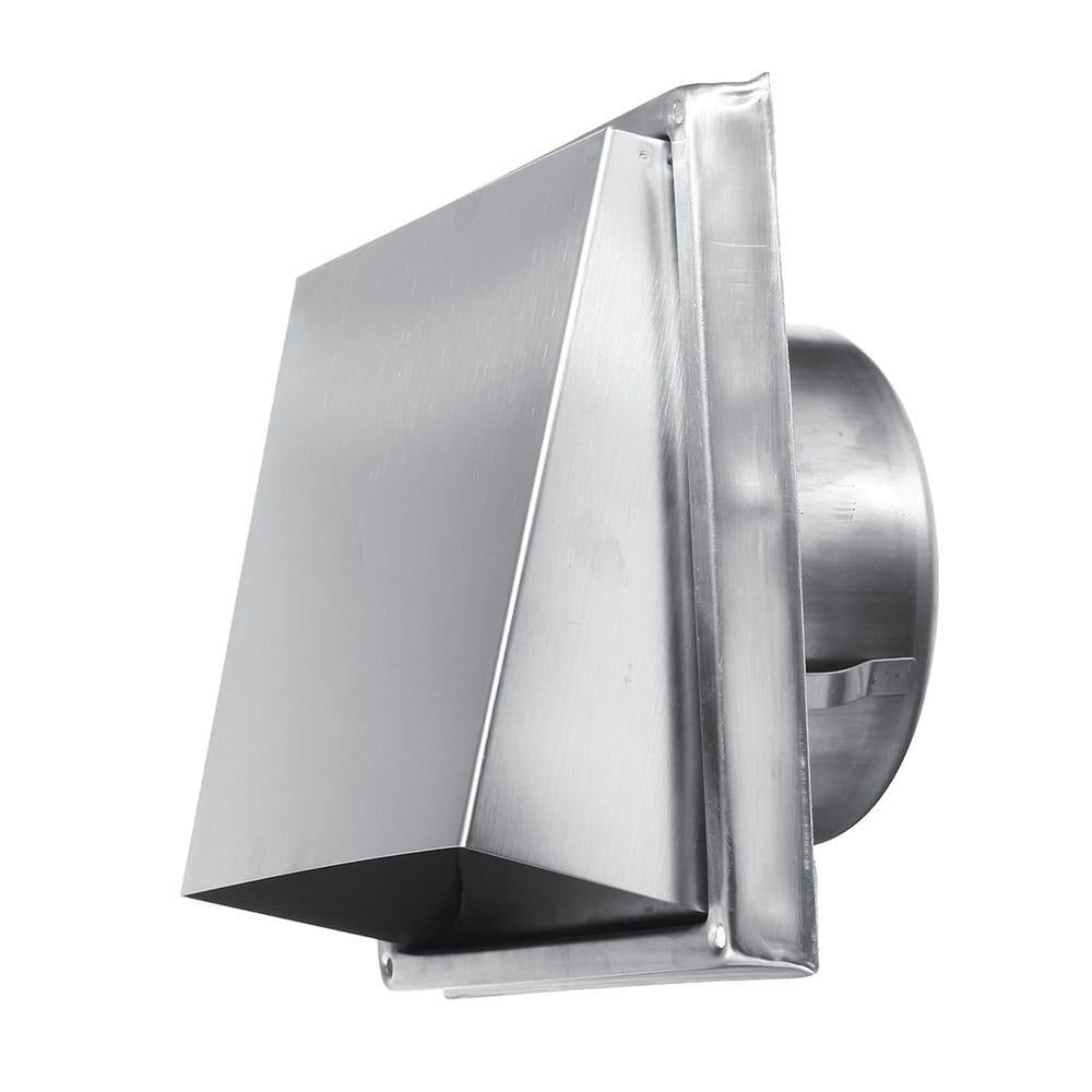 100/125/150mm Stainless Steel Square Wall Air Vent Ducting Grille Cover