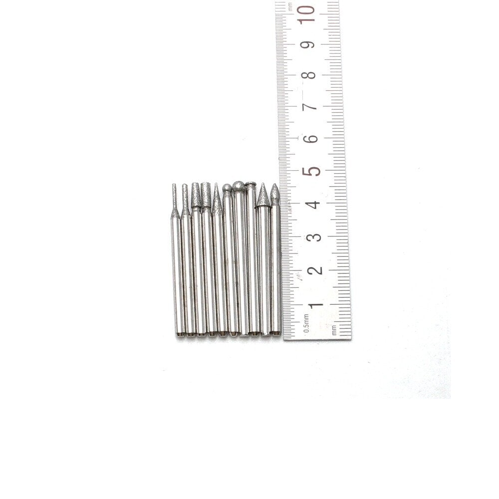 30Pcs 35mm Of Suit Jade Carving Grinding Needle Emery Diamond Grinding Head Diamond Grinding Rod
