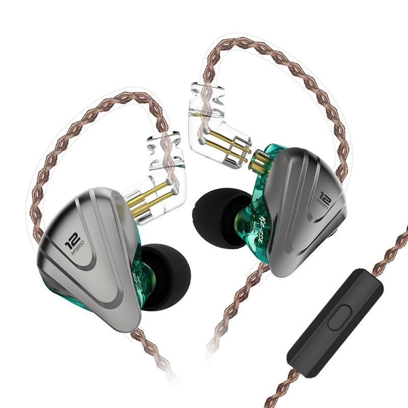 Earphone Terminator Hi-Fi DJ Monitor Super Bass 3.5mm Wired Stereo Headphone Earbuds [12 Drivers]