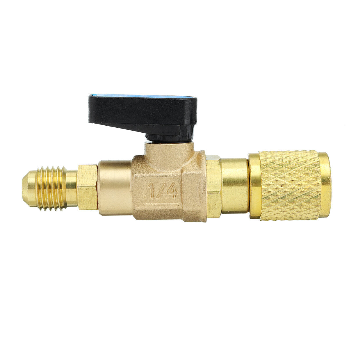 3pcs/set 3 Colors R410A Refrigerant Brass Straight Ball Valves AC Charging Hoses
