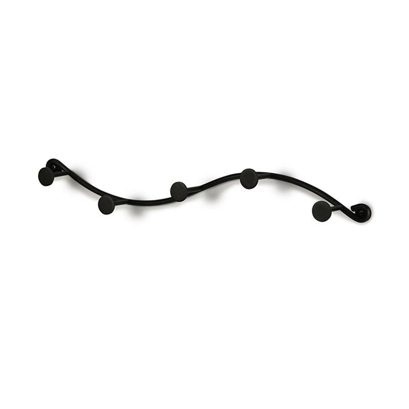 Utility 5 Hooks Single Iron Household Storage Hook Rack Key Coat Towel Wall Hook Rack