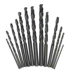 13pcs High Speed Steel 1.5-6.5mm HSS Straight Shank Twist Drill Bit Set