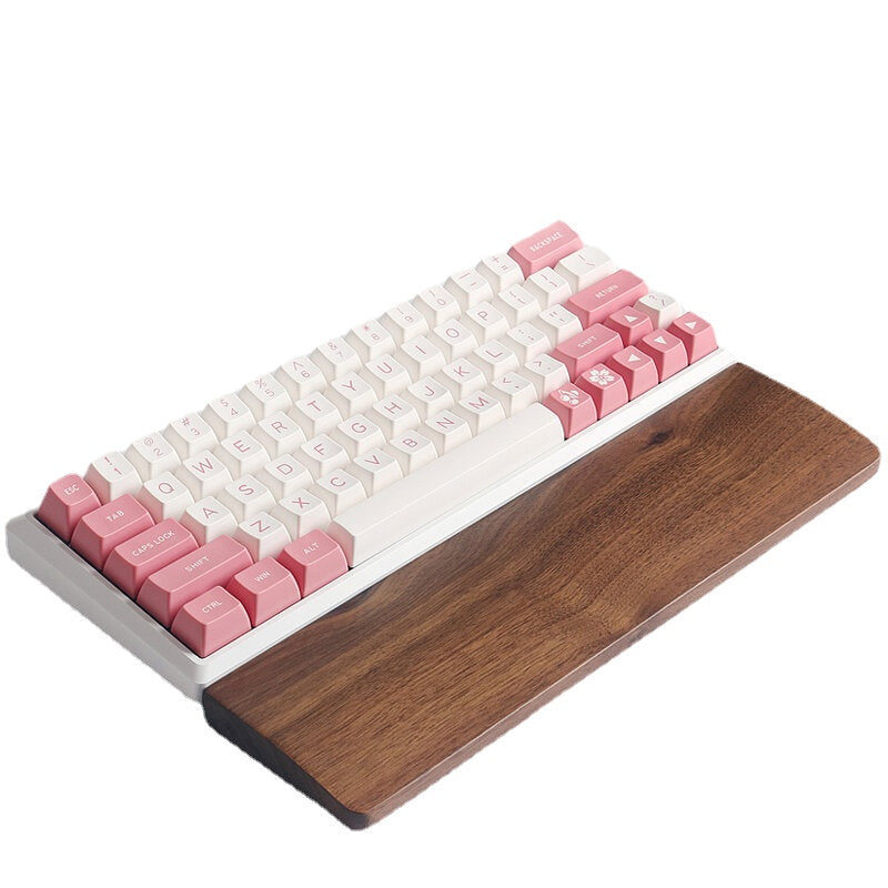 Rest Pad Keyboard Wood Wrist Support Protection Mouse Anti-skid Pad for 60% Keyboard or 80% Mechanical Keyboard