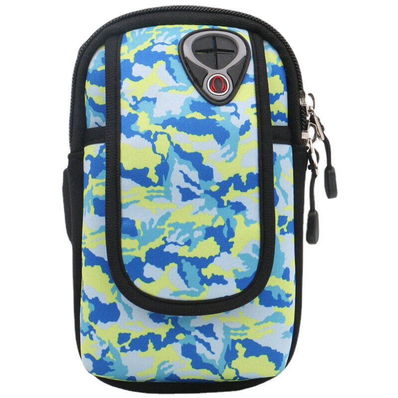 Outdoor Sports Arm Bag Wrist Arm Bag Mobile Phone Package Camouflage Printing Shockproof