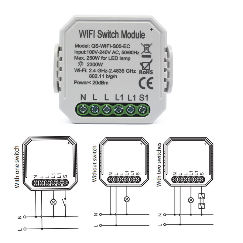 Smart WIFI Power Monitor Interrupter Mobile Phone Remote Control Timing Control Support Alexa