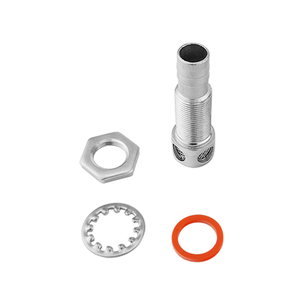 Universal Marine Grade 316 Stainless Steel Fuel Gas Tank Vent Hardware with Gasket Flush Mount For 5/8" Hose