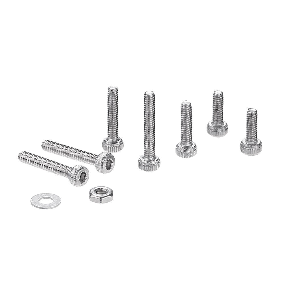 240Pcs M2 Hex Socket Cap Head Screw 304 Stainless Steel Washer Nut Assortment