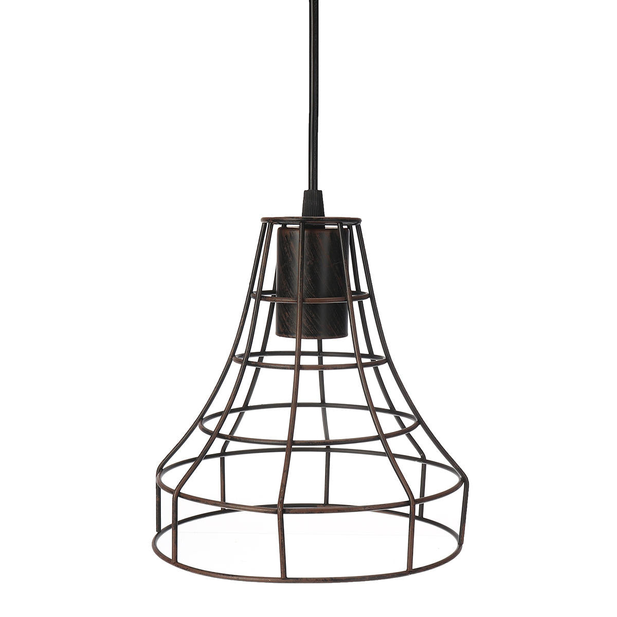 Chandelier Bronze Black Rust Pendant Light Wire Cage Hanging Light Fixture