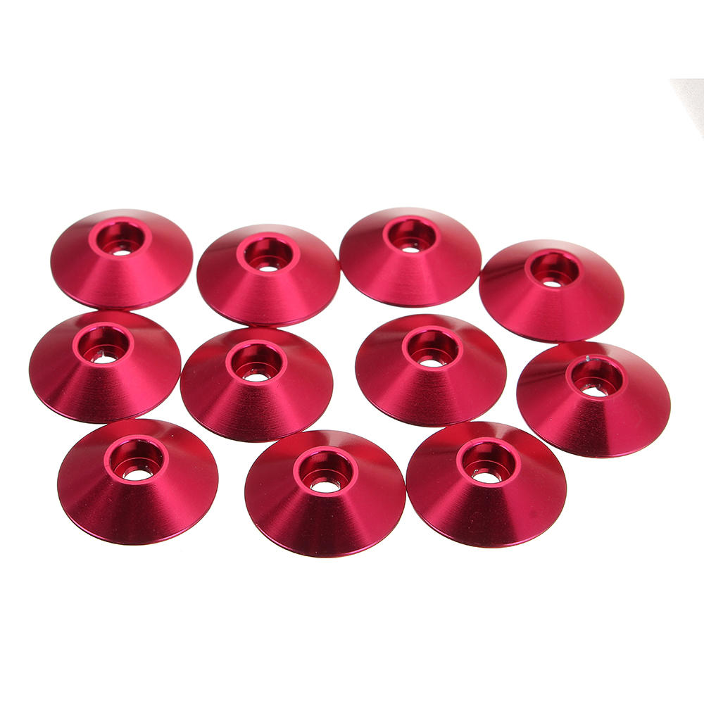 10Pcs M3 Cap Head Screw Cup Washer Extra Large Gasket Aluminum Alloy Multicolor