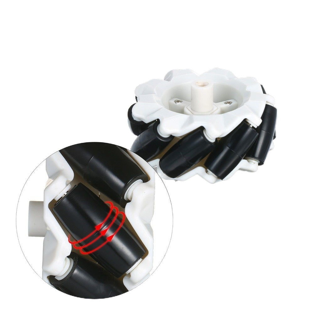 4WD Smart Car Chassis DIY Kit Omni-mobile Dual Layer Platform with 4 Omni-directional Wheels