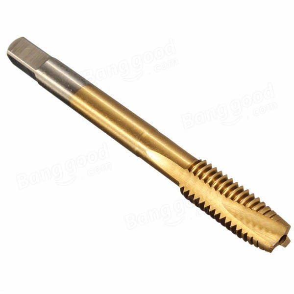 5pcs M3-M8 HSS Spiral Point Tap Straight Flute Metric Titanium Machine Screw