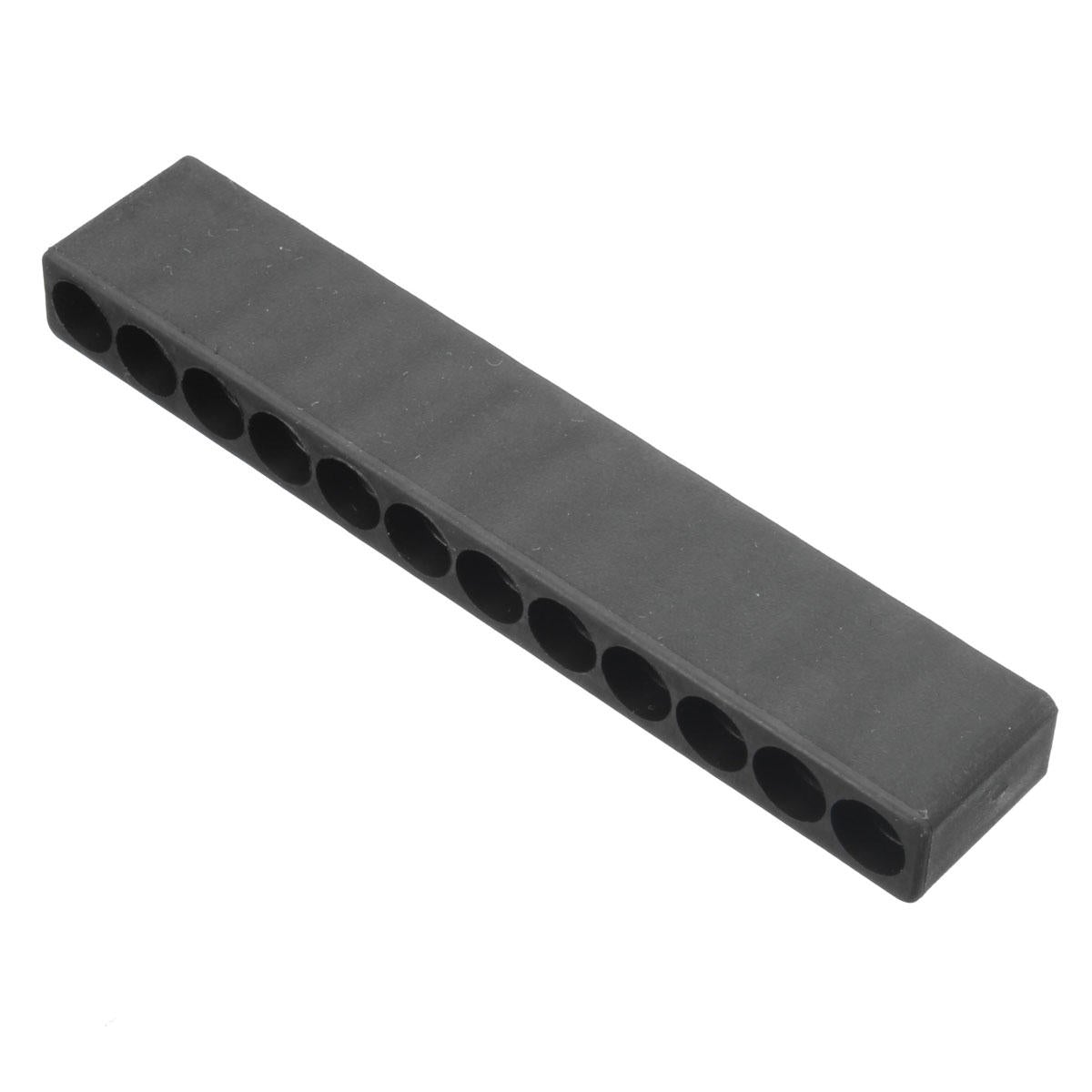 10pcs 12 Holes Hex Shank Plastic Screwdriver Bits Storage Deck Screwdriver Bit Head Storage Case