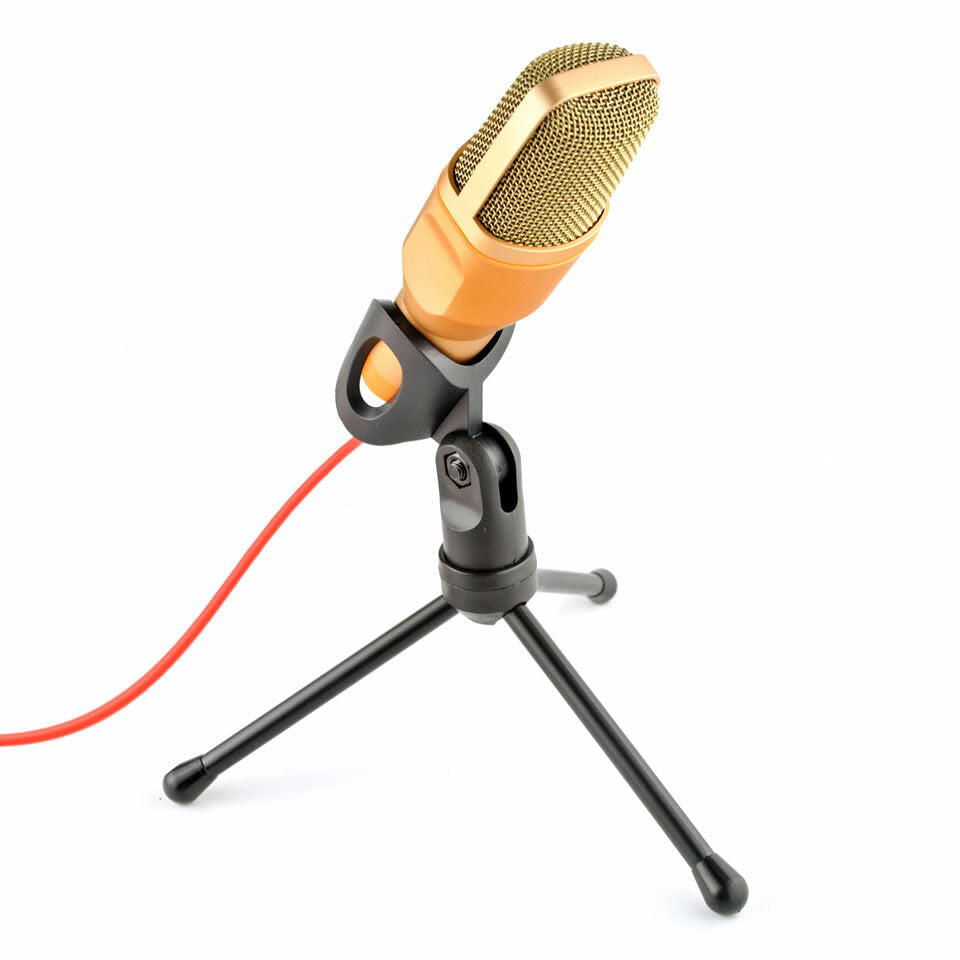 Professional Condenser Microphone for computer Laptop Singing Speech Meeting Desktop Studio 3.5mm